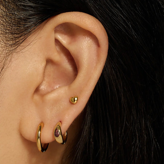 Charlotte Mini Heart Studs