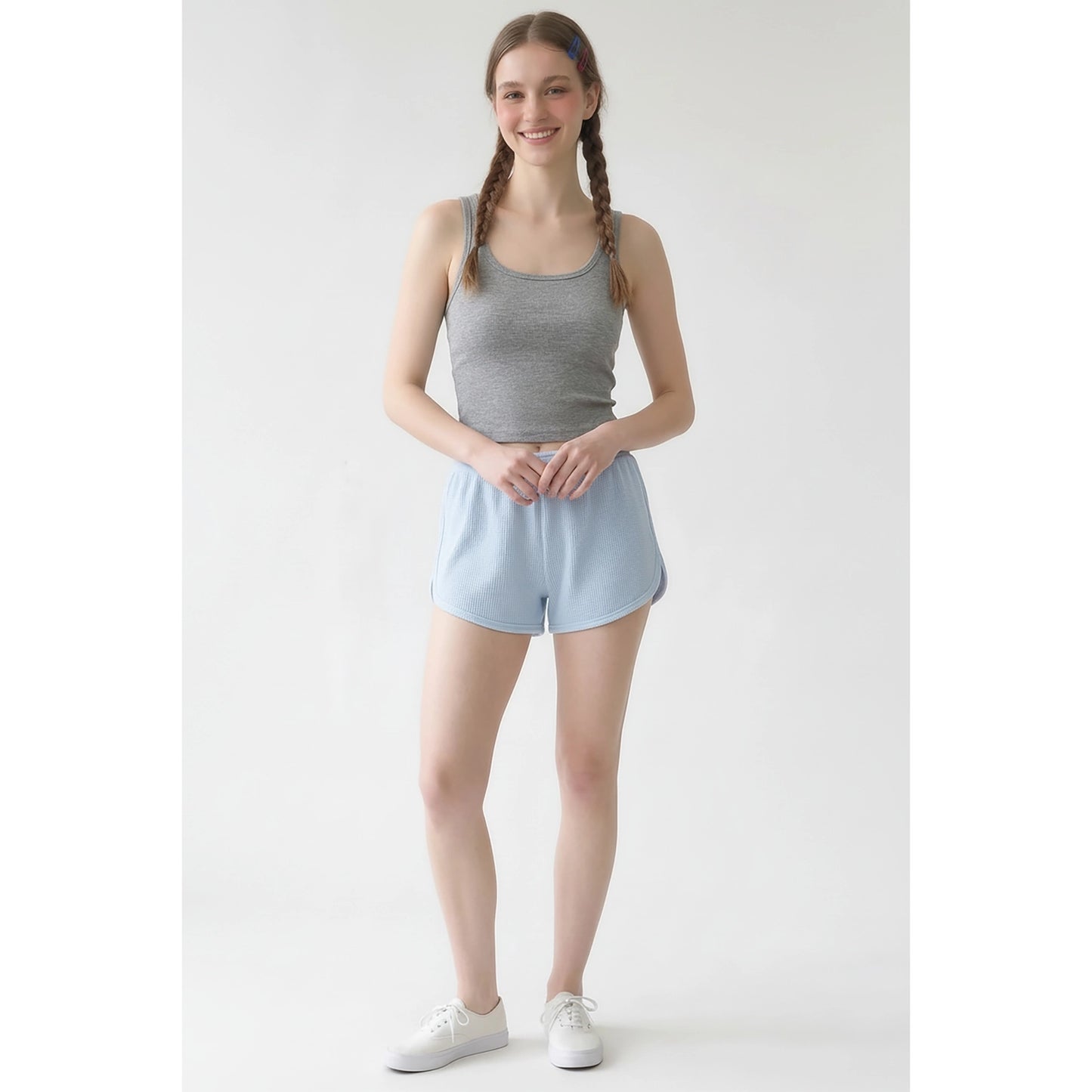 Heather Grey Square Neck Tank