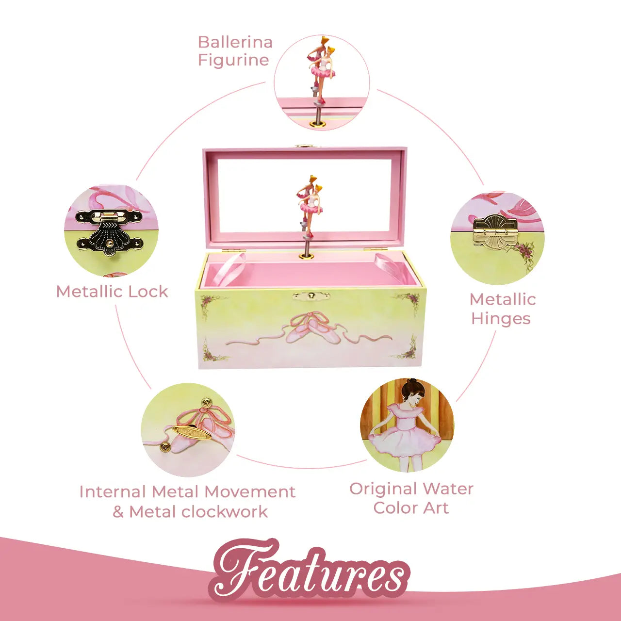 Ballet Shoes Jewelry Box