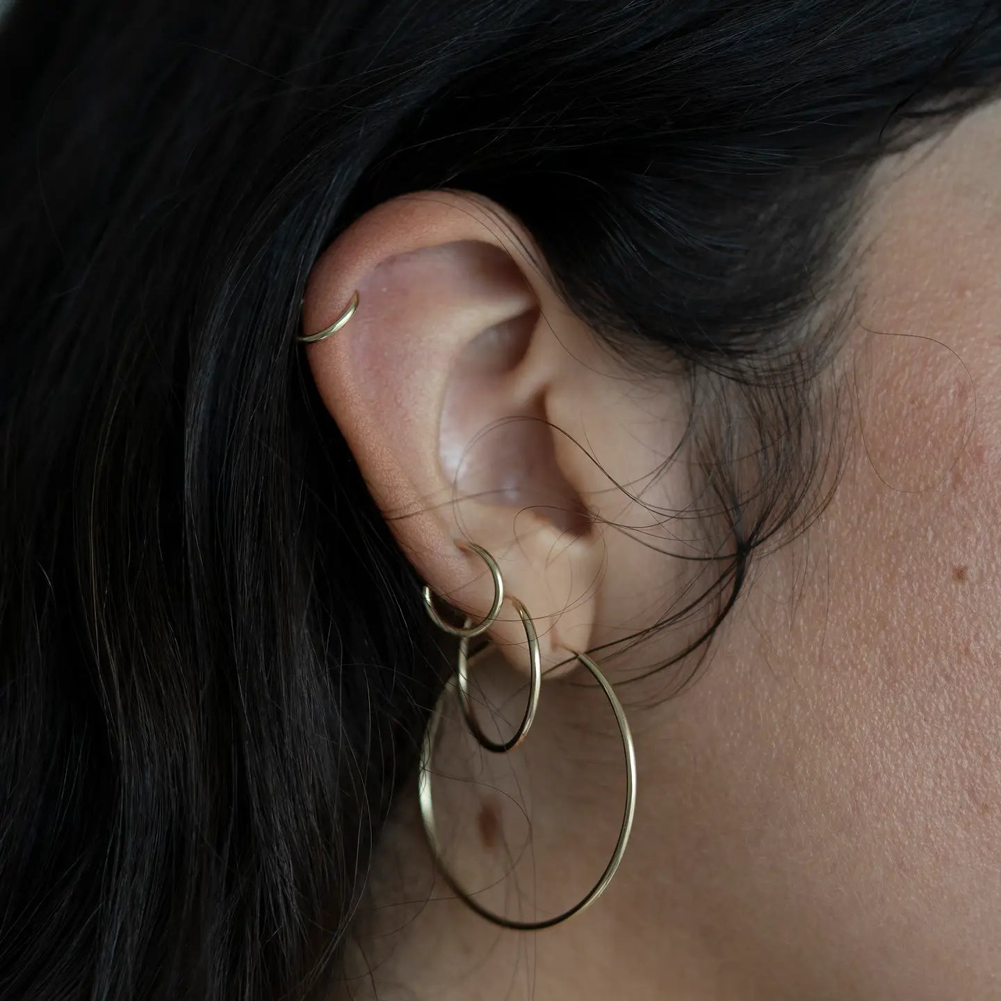 40mm Gold Filled Hoops