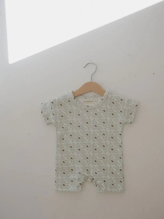 French Terry Romper | Coast