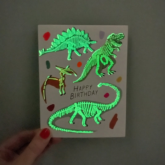 Birthday / Happy Birthday Glow in the Dark Dinosaurs