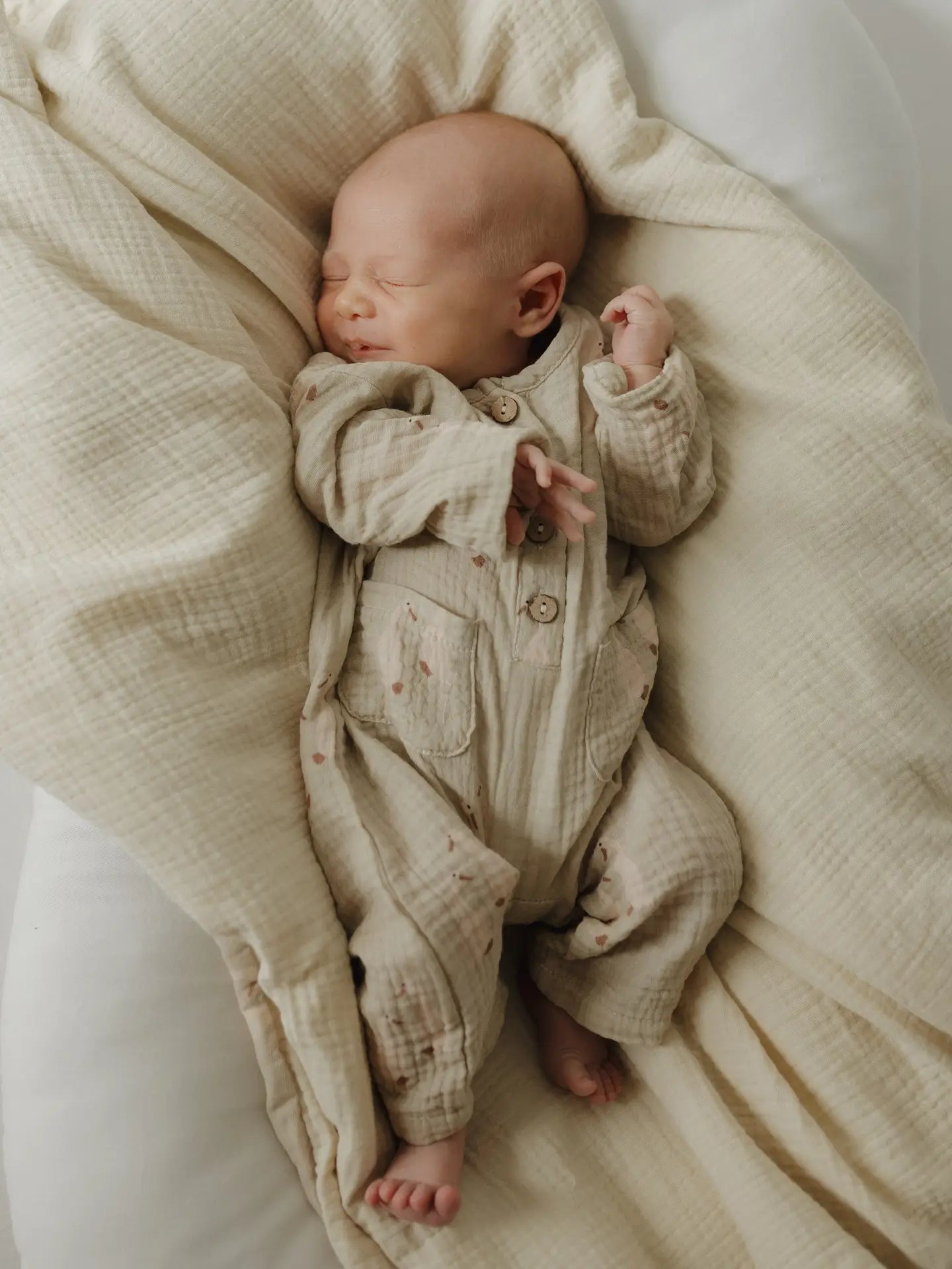 Long Sleeve Muslin Romper | Silly Goose
