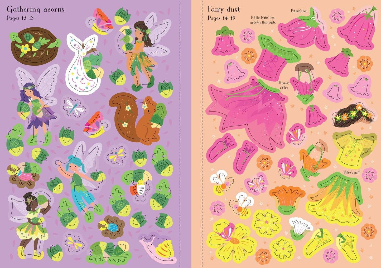 Little Sticker Dolly Dressing Woodland Fairies