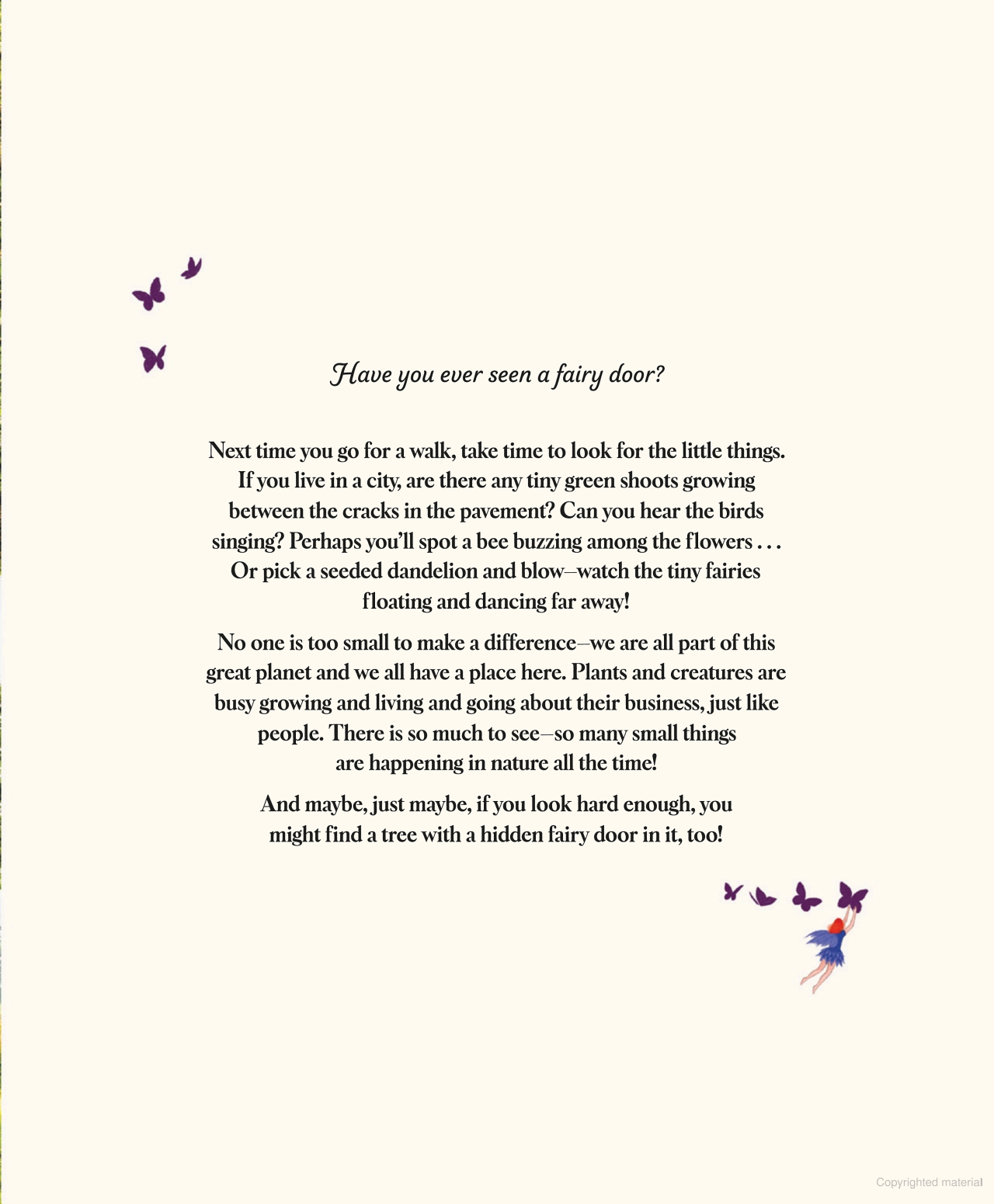 Through the Fairy Door Children's Book