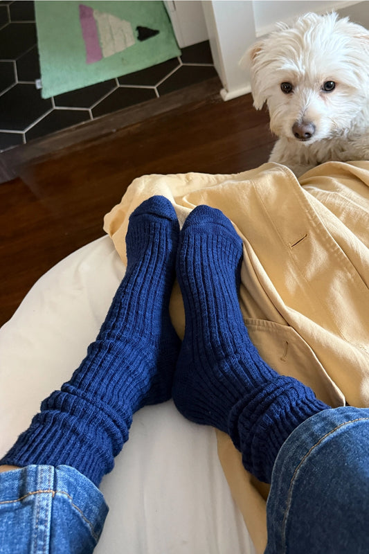 Cottage Socks (Navy)