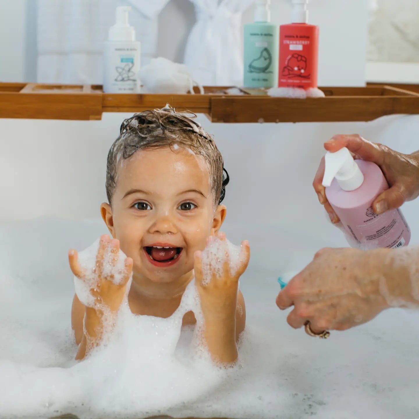 All-Natural Coconut Shampoo, Body Wash & Bubbles