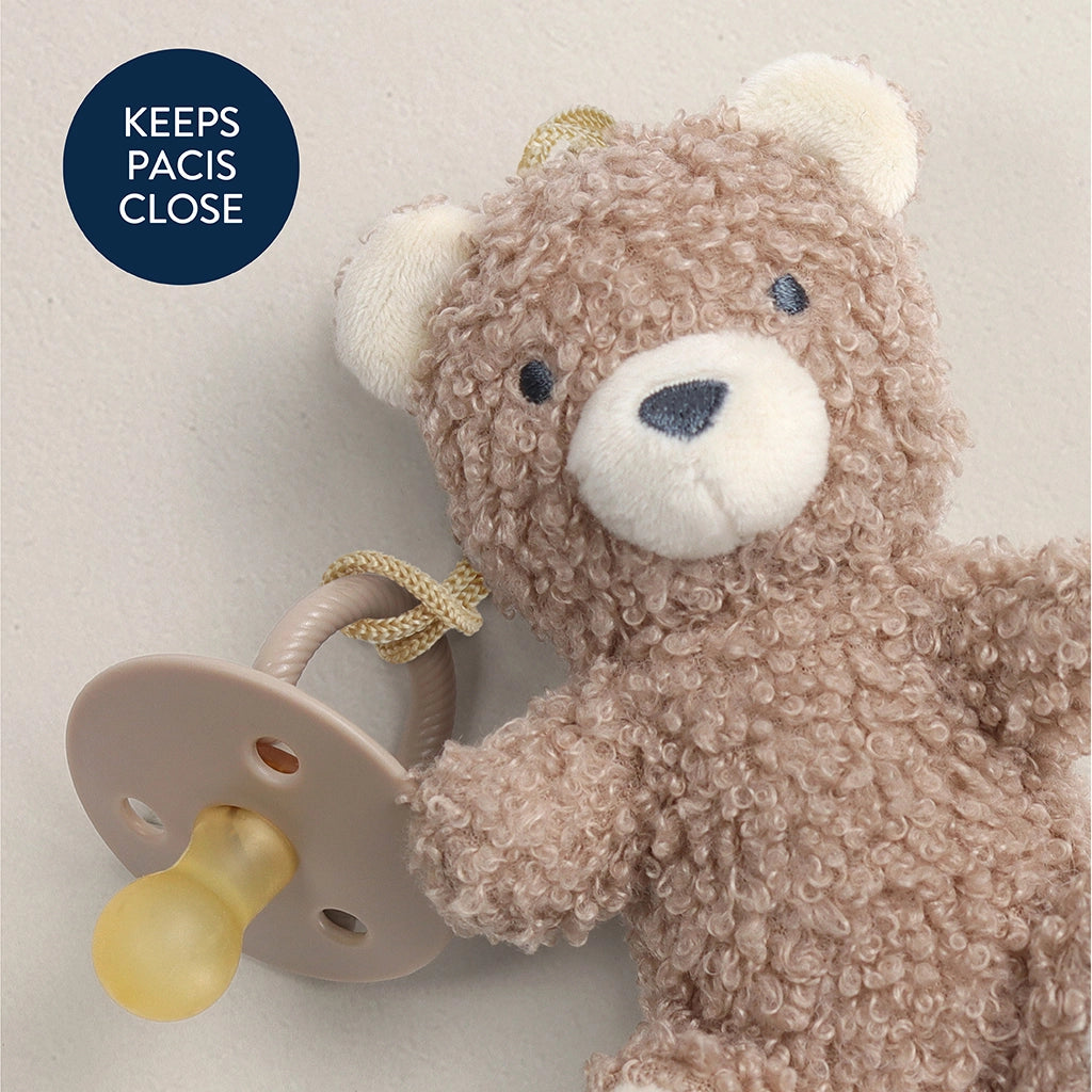 Teddy Natural Rubber Pacifier & Plush