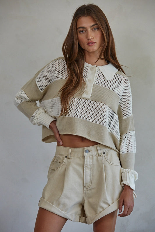 Cruisin' Denim Shorts (Sand)