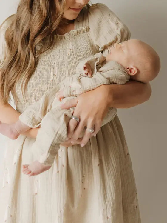 Long Sleeve Muslin Romper | Silly Goose