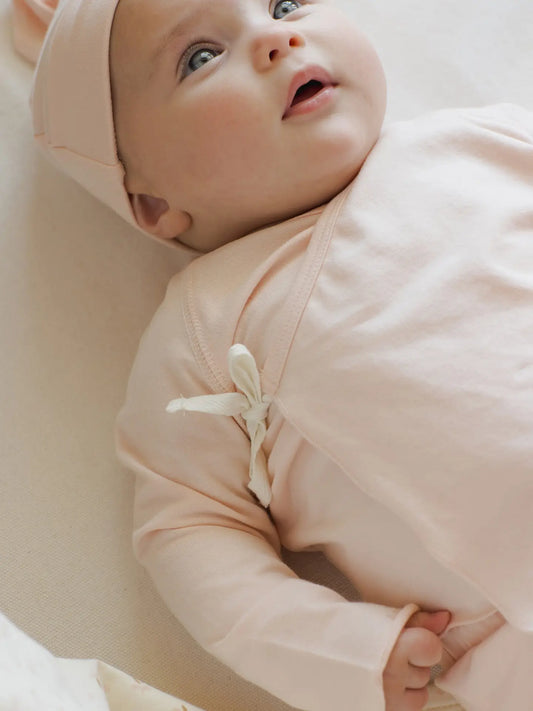 Wrap Top + Footed Pant Set || Petal