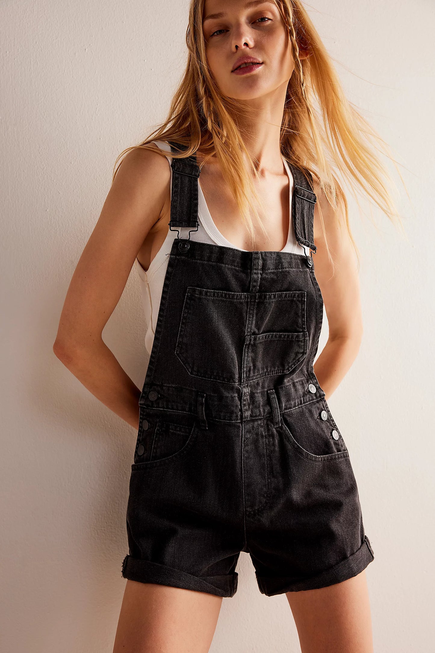 We The Free Ziggy Shortalls (Mineral Black)