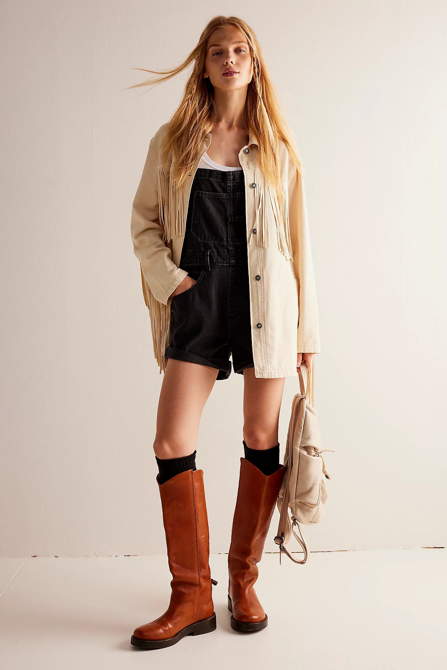 We The Free Ziggy Shortalls (Mineral Black)