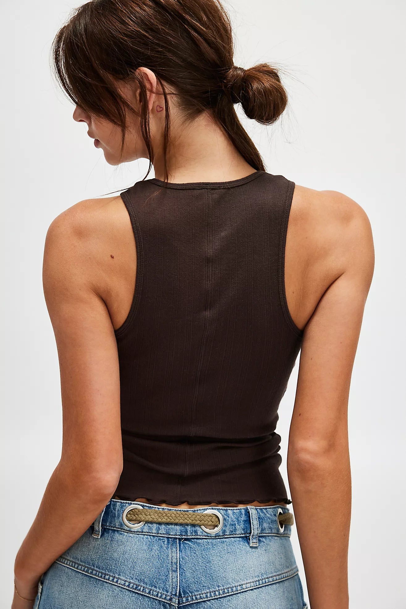 Free People Fresh In Love Tank (Double Espresso)