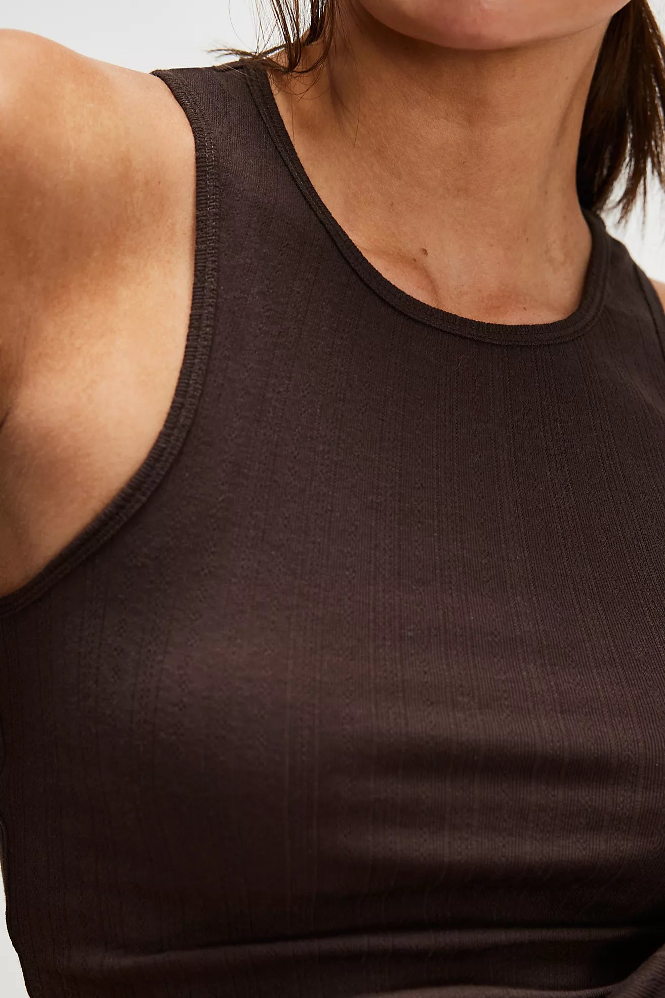 Free People Fresh In Love Tank (Double Espresso)