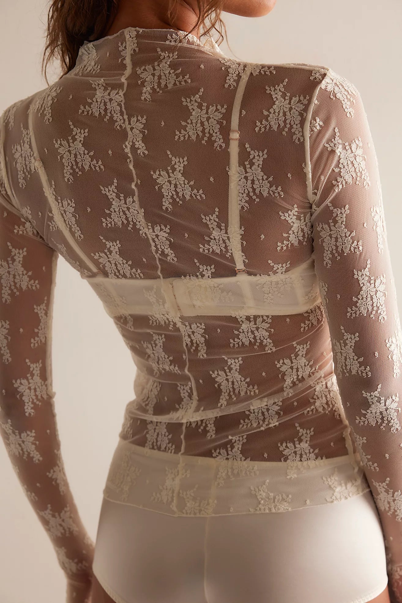 Lady Lux Layering Top (Evening Creme)