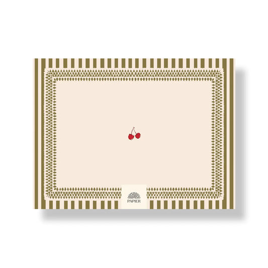 Undated Weekly Meal Planner - Cherry