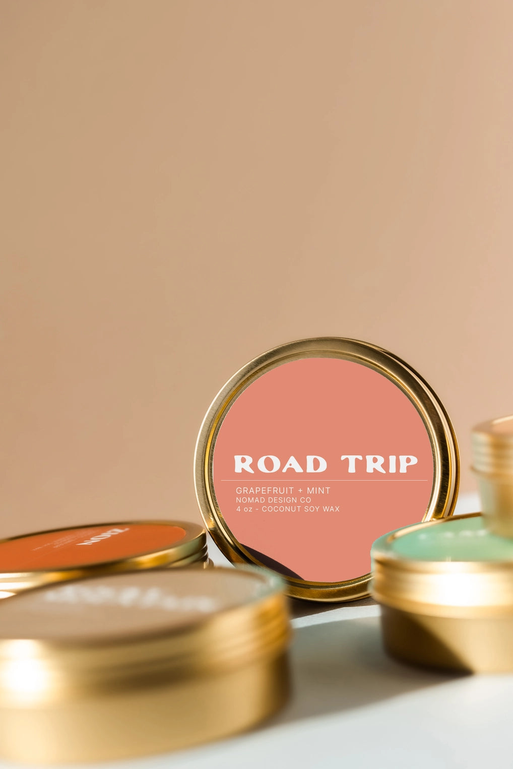 Road Trip Travel Tin Candle