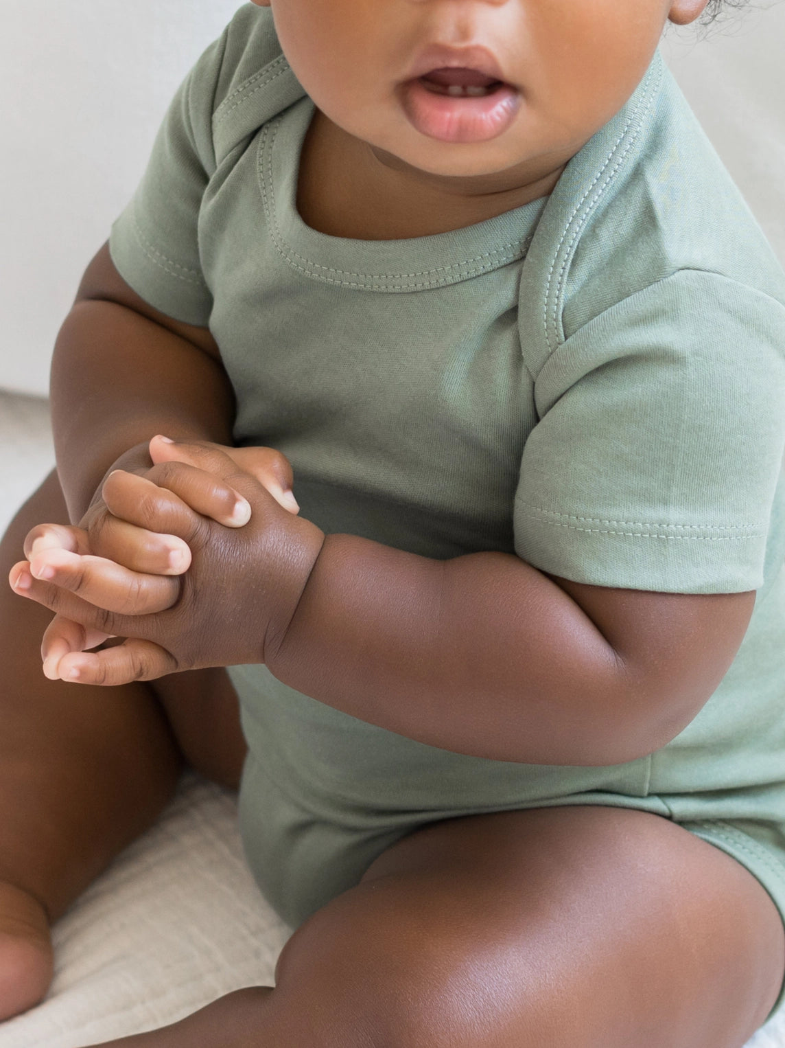 Classic Short Sleeve Bodysuit (Thyme)