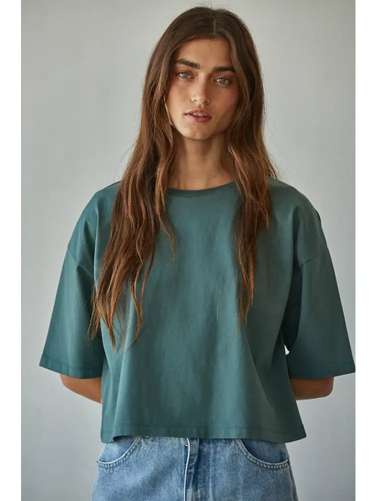 Relaxed Everyday Tee (Hunter Green)
