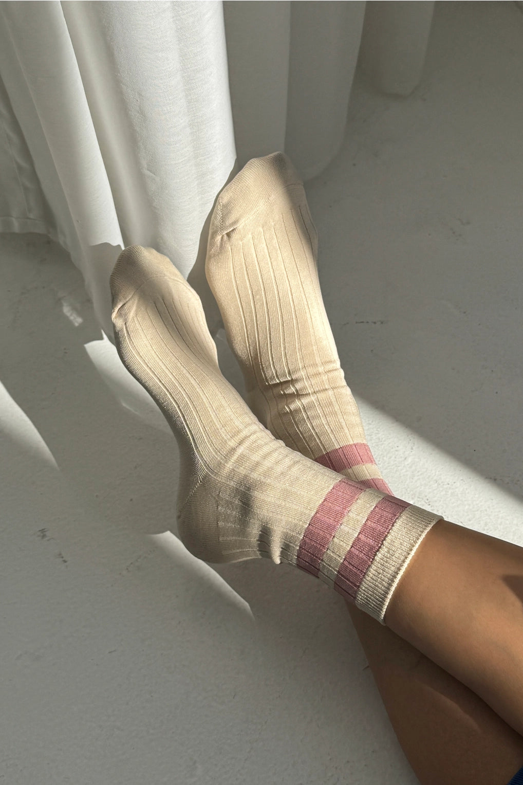 Her Socks - Varsity (Rose)