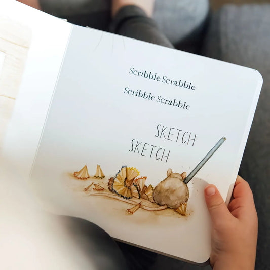 Scribble Scrabble: A Board Book of First Words