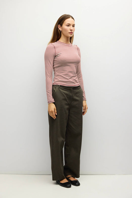 Clay Striped Perry Top