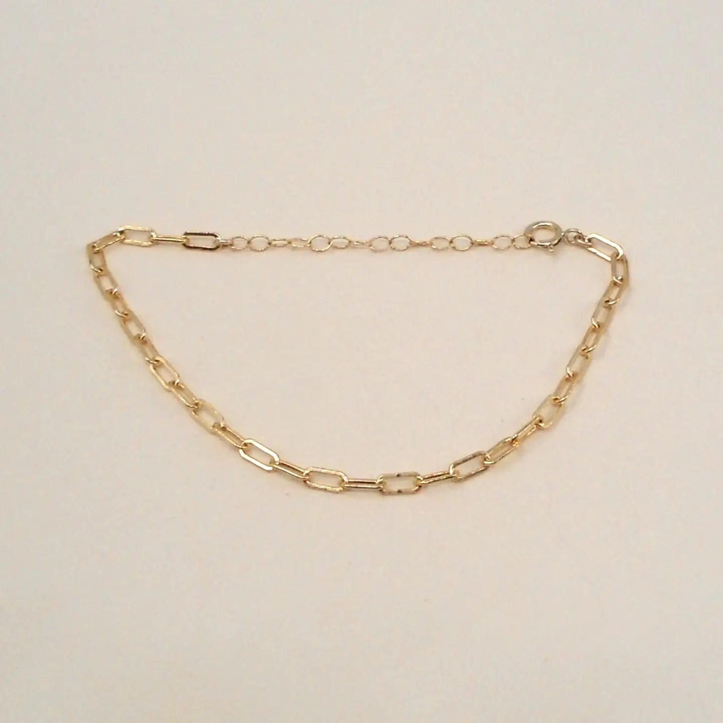 Solid Link Chain Bracelet (Gold Filled)