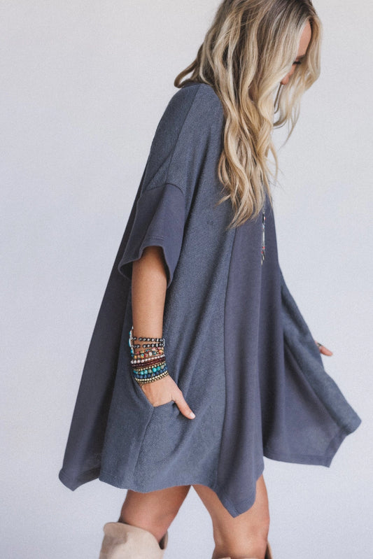 Meadowlight Tunic Dress - Charcoal