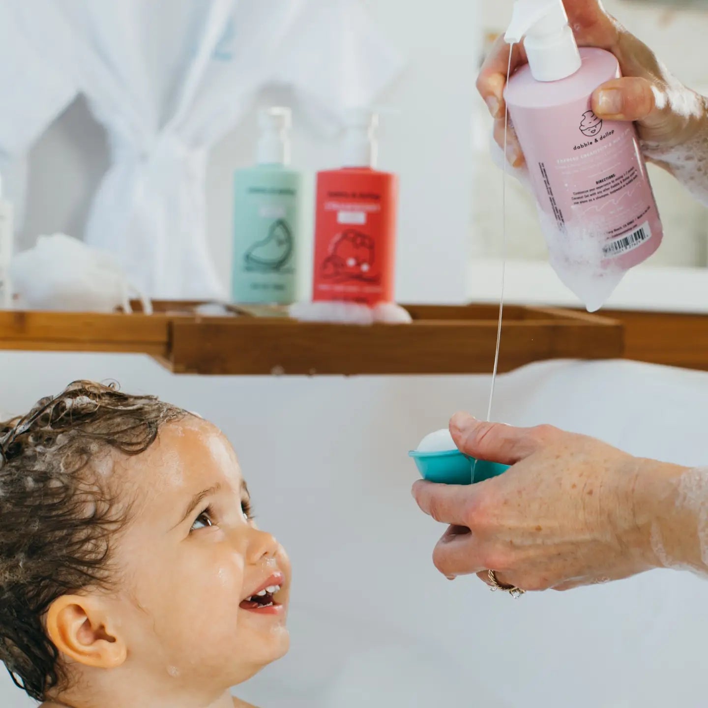 All-Natural Coconut Shampoo, Body Wash & Bubbles