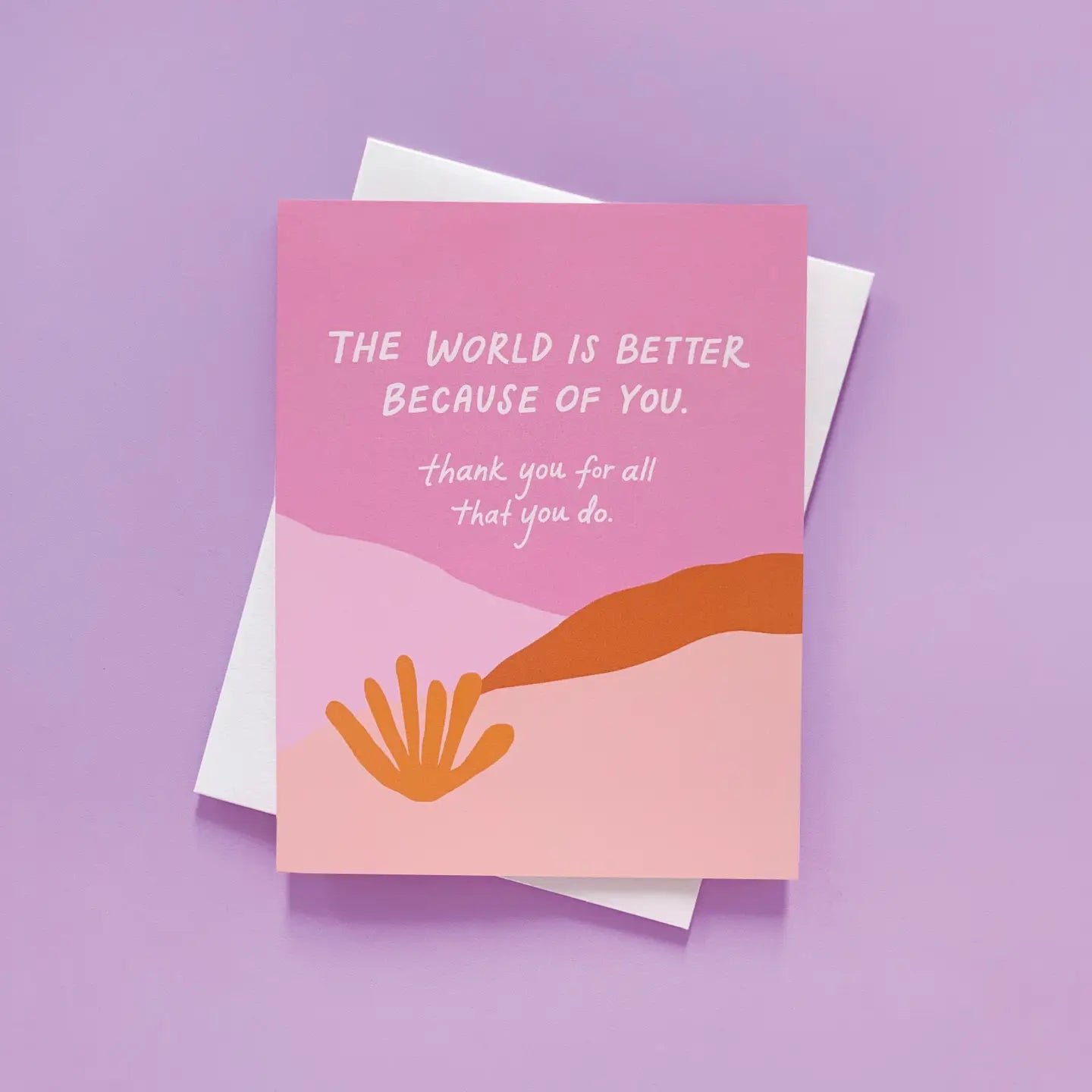 World Is Better - Thank You Card