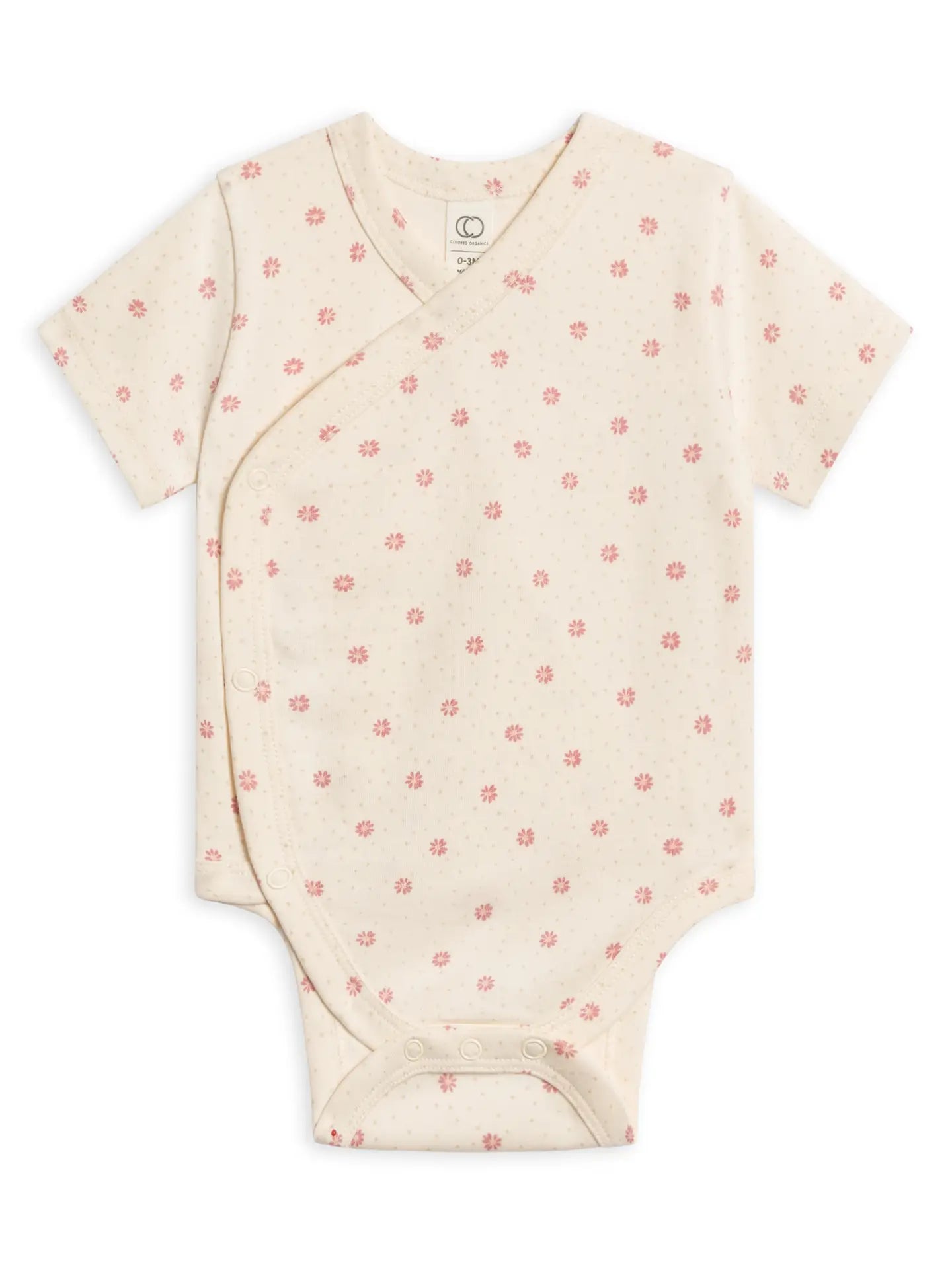 Short Sleeve Kimono Bodysuit (Floral + Punch)