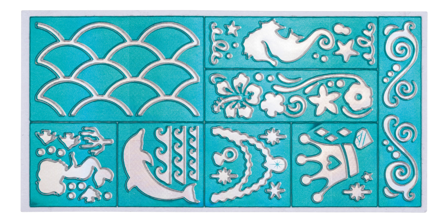 Mermaid Tattoo Gel Pens with Stencils