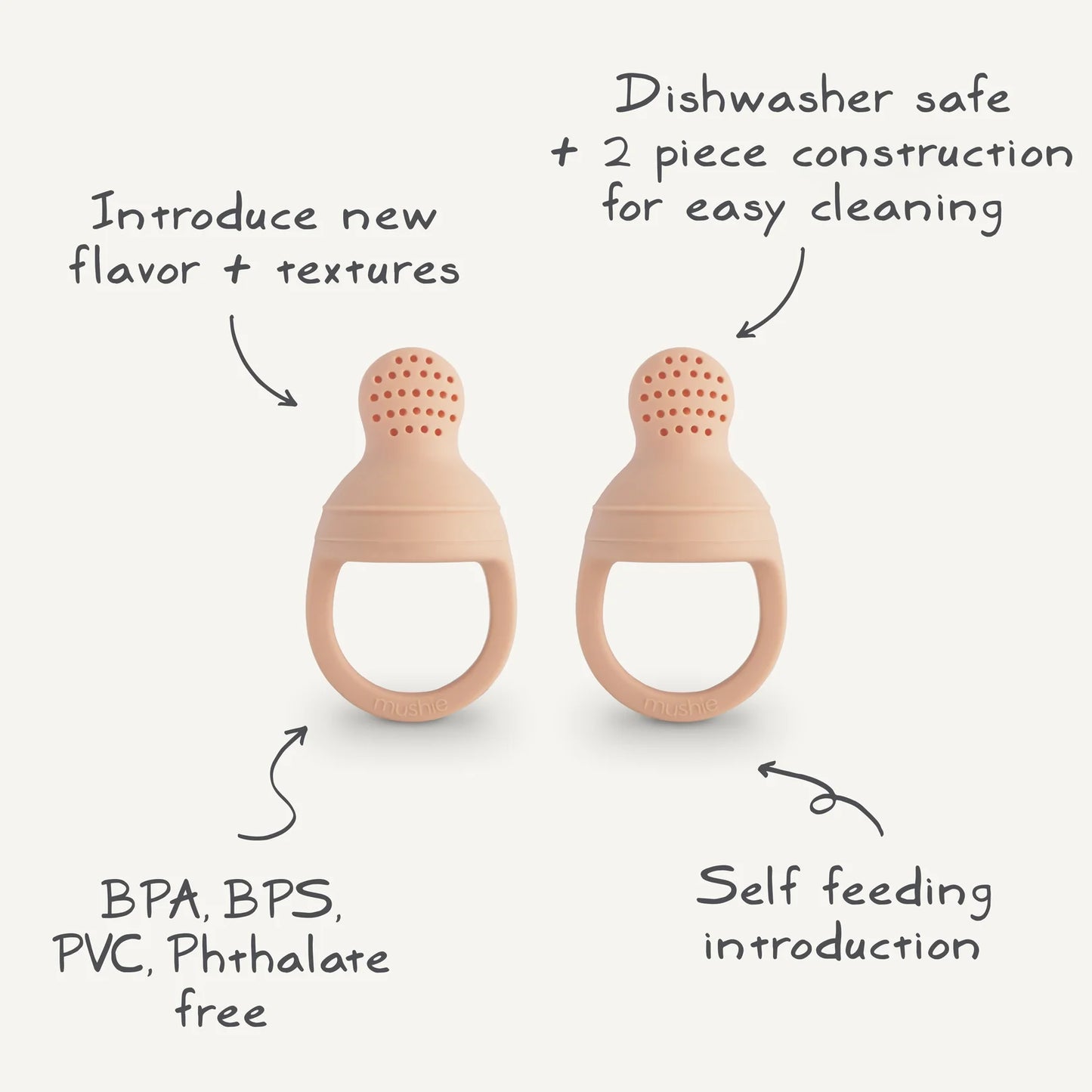 Silicone Fresh Food Feeder 2-Pack | Shifting Sands