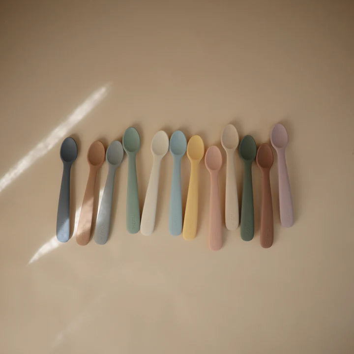 Silicone Feeding Spoons - Ivory