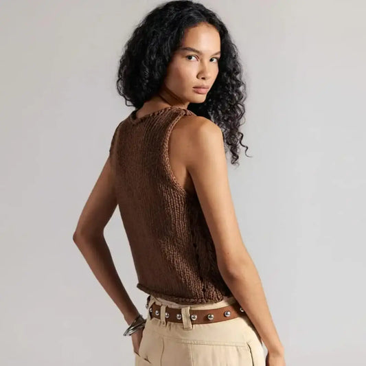 Opal Knit Tank - Emperador