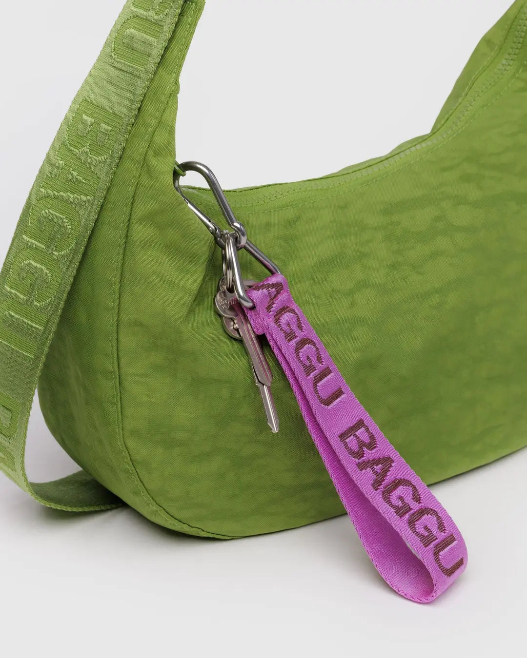 Baggu Logo Keychain (Pink)