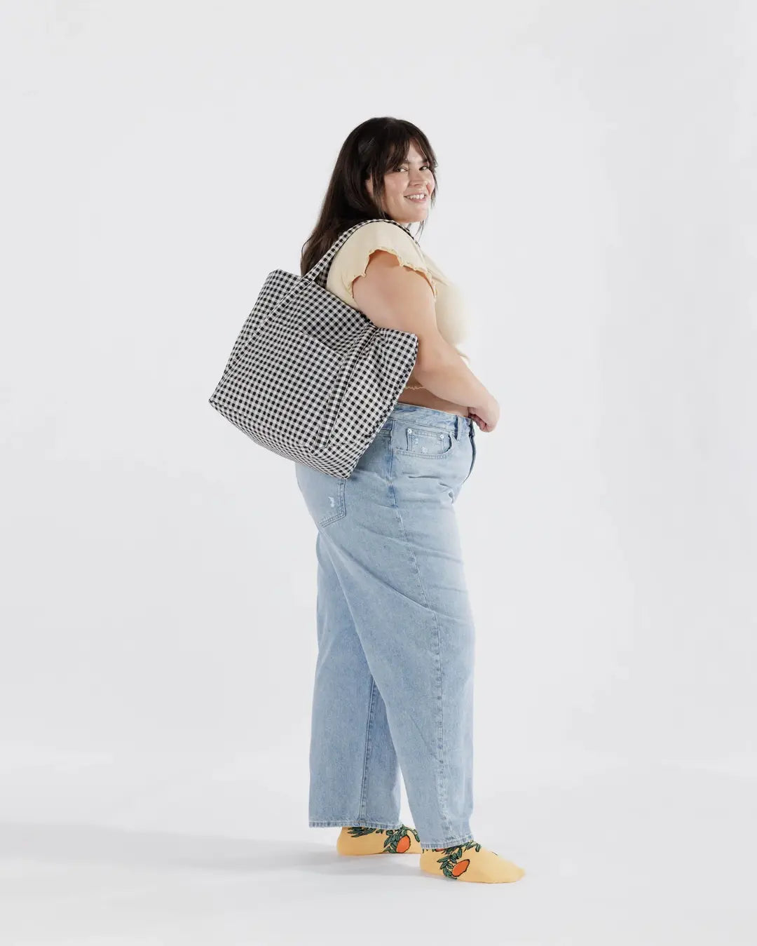 Cloud Bag (Black and White GIngham)