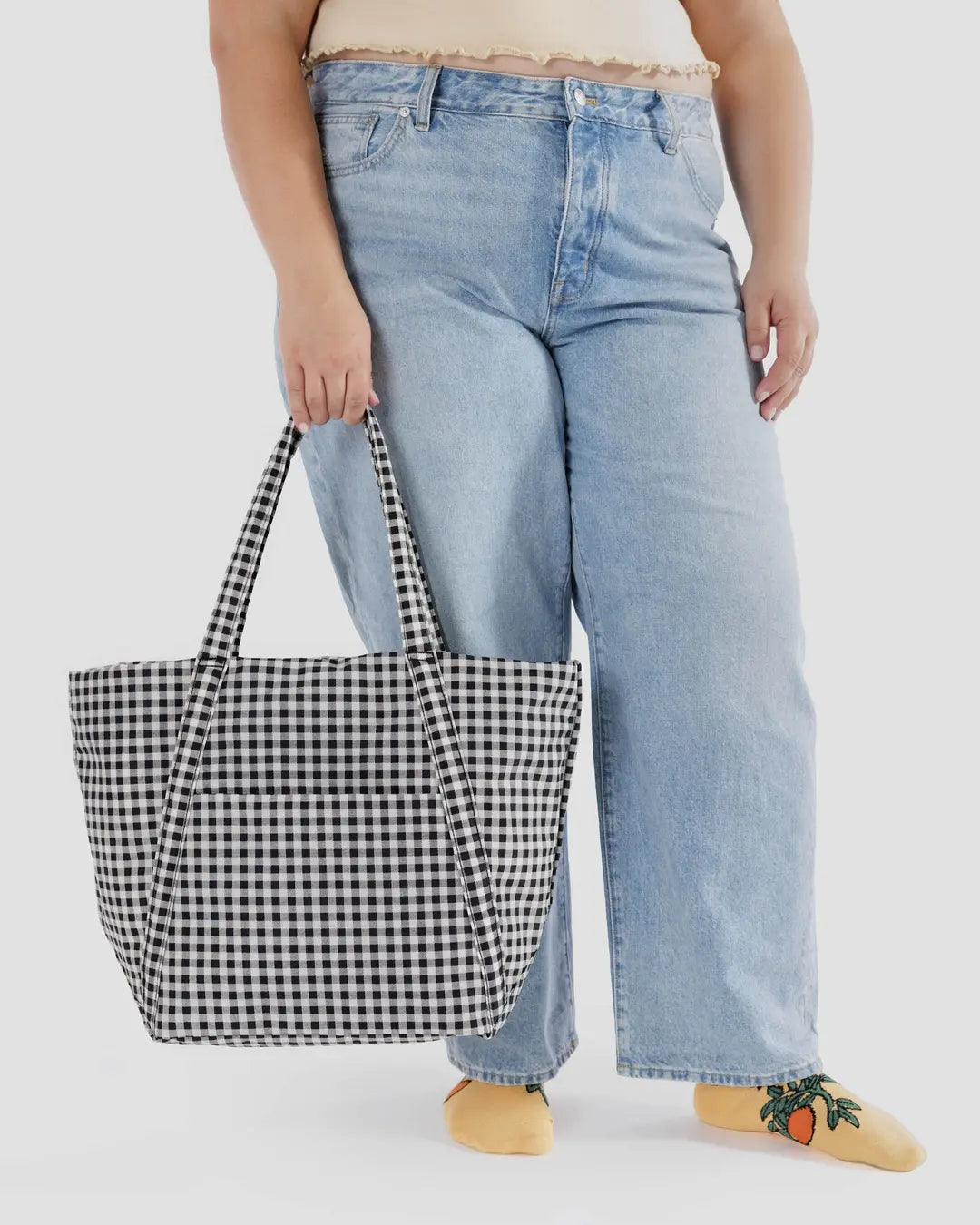 Cloud Bag (Black and White GIngham)