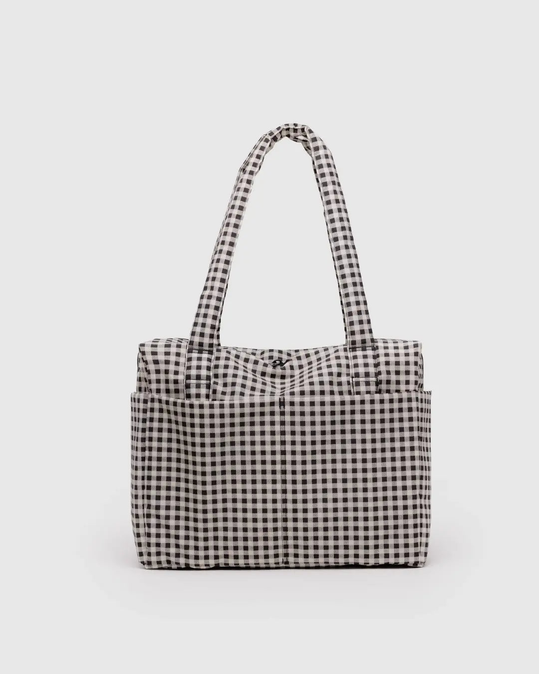 Small Cloud Carry-On (Black And White Gingham)