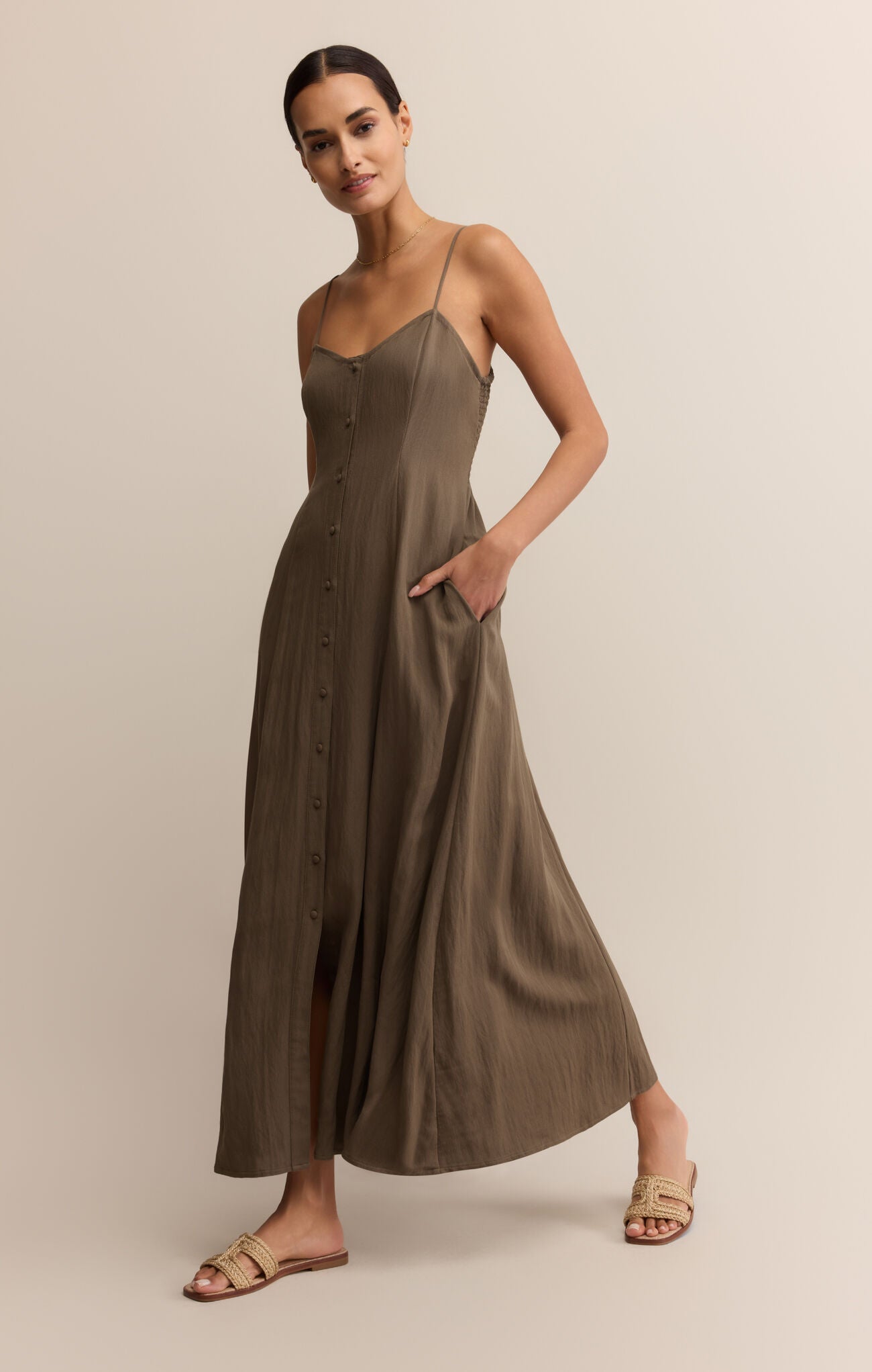Angel Eyes Midi Dress (Tiki)