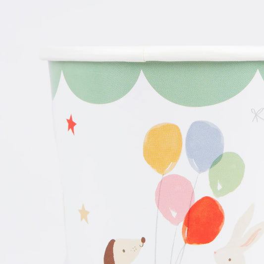 Animal Friends Cups (x8)