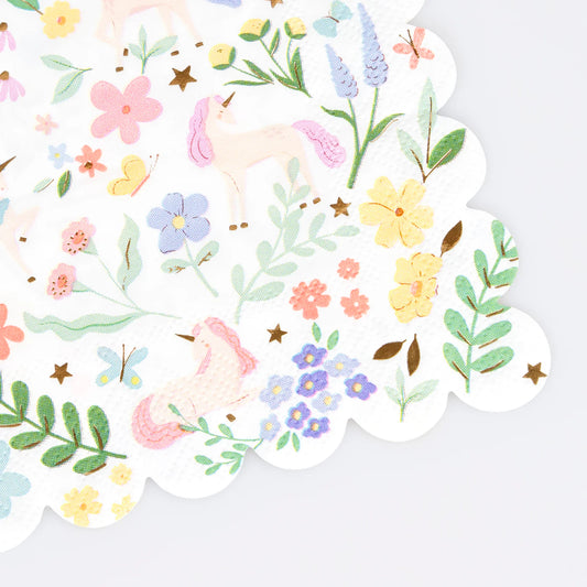 Meadow Unicorns Small Napkins (x16)