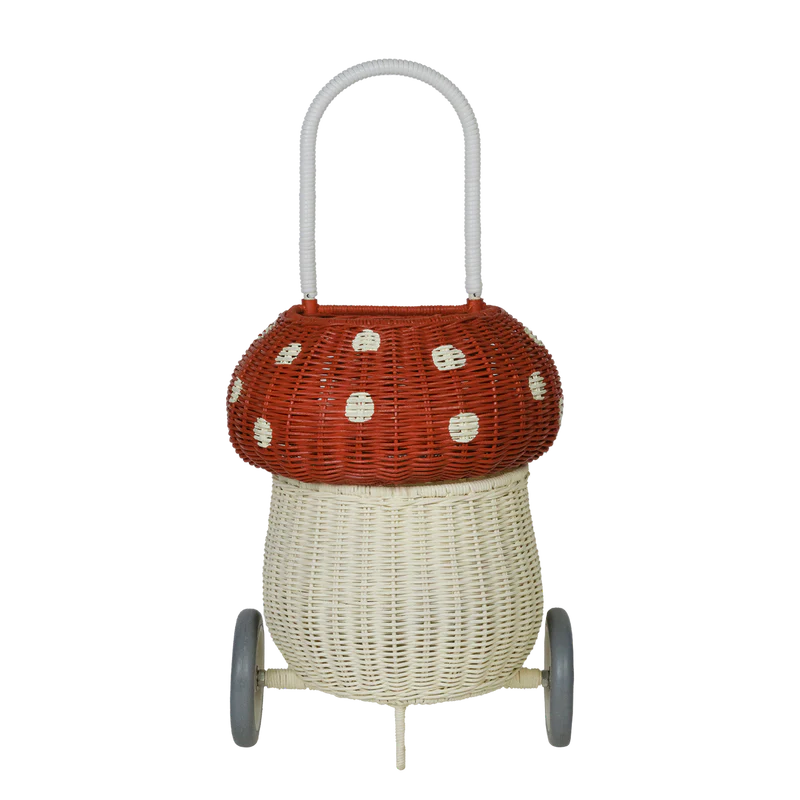 Rattan Mushroom Luggy Red