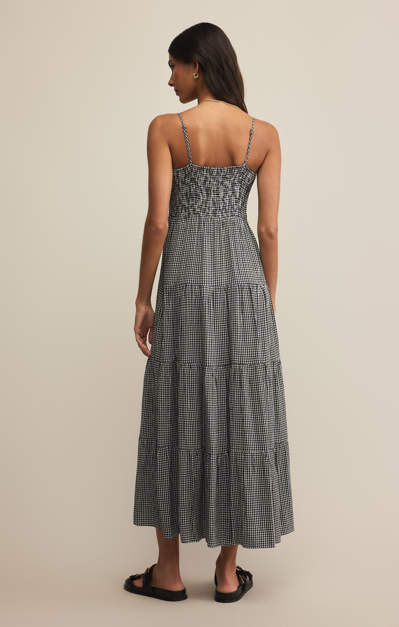 Balos Gingham Dress (Black)