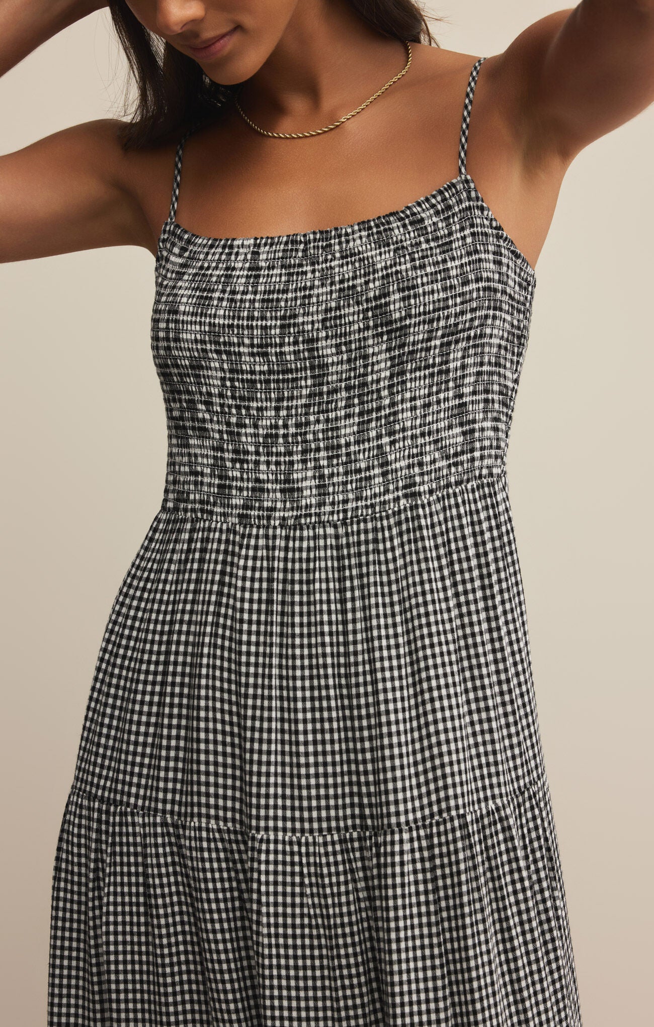 Balos Gingham Dress (Black)