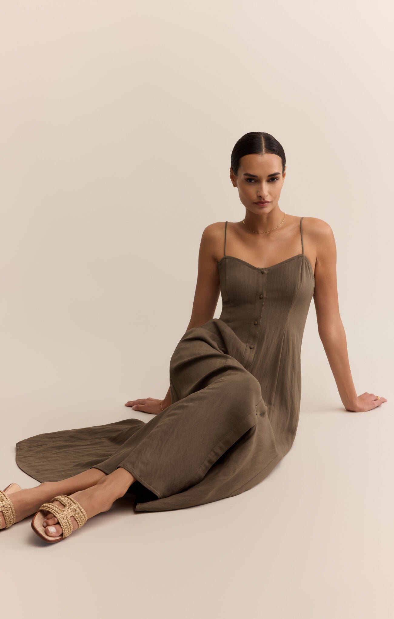 Angel Eyes Midi Dress (Tiki)