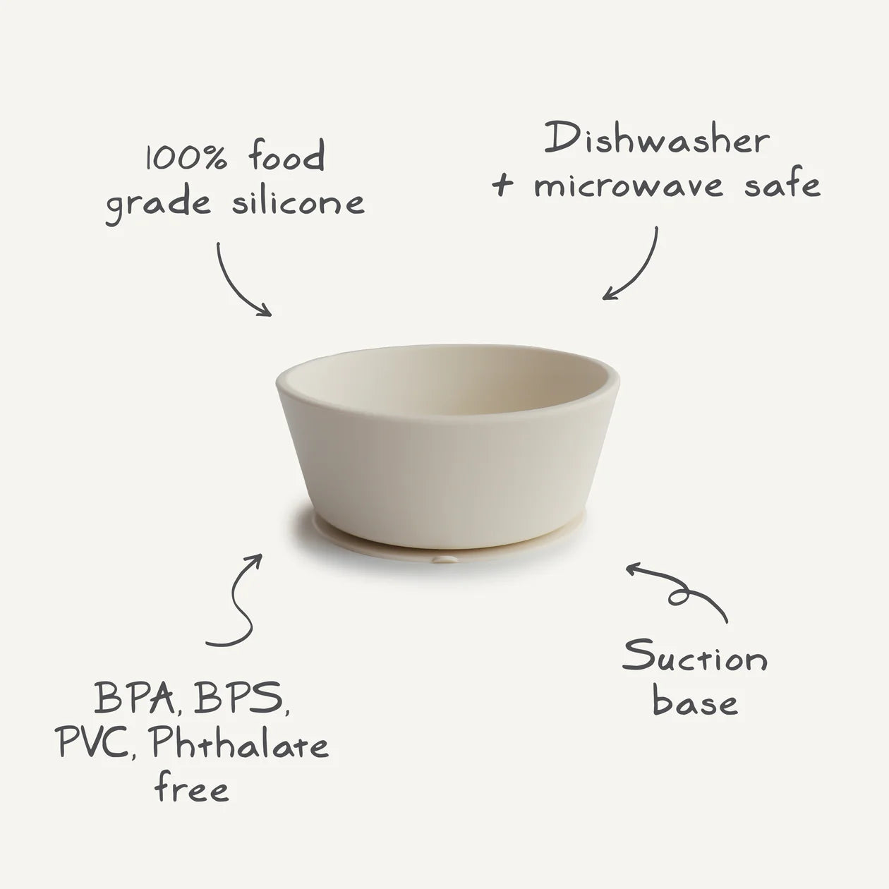 Silicone Suction Bowl (Daffodil)