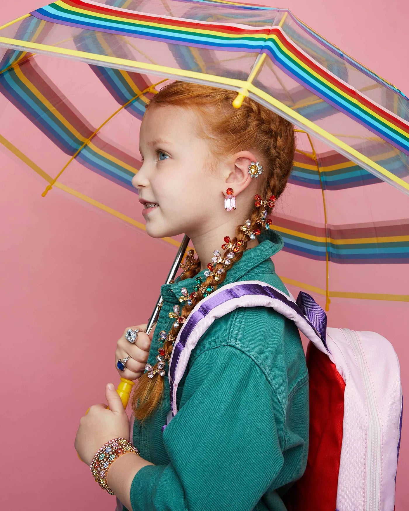 Rainbow Stripes Umbrella