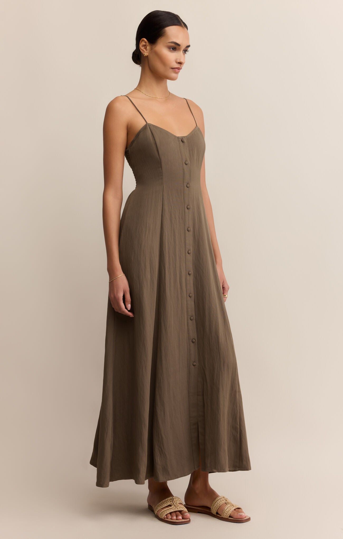 Angel Eyes Midi Dress (Tiki)